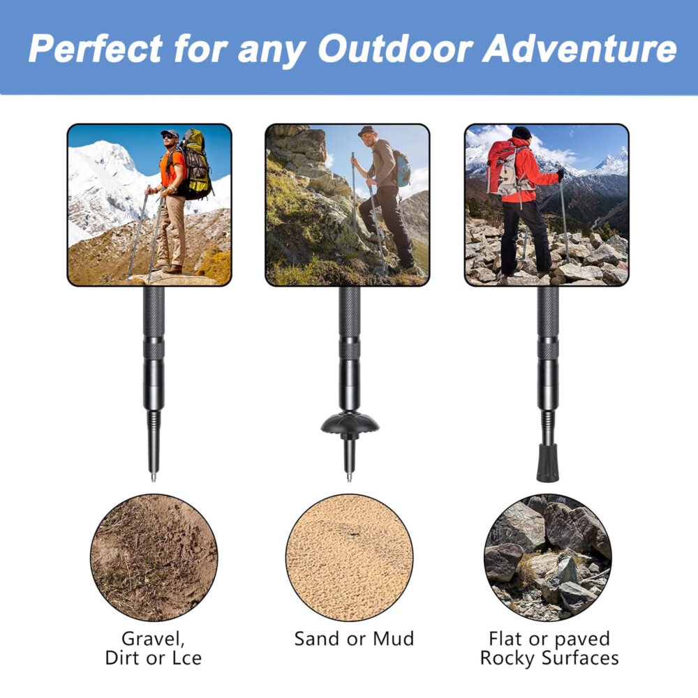 Trekking Pole Multi Tactical Hiking Stick - Image 5