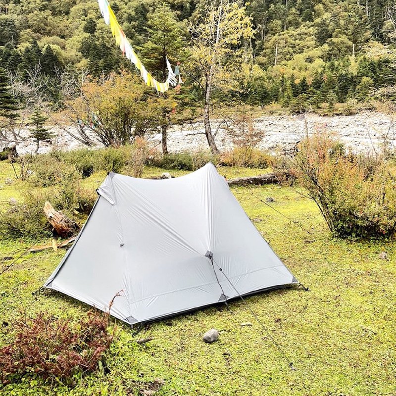 Aricxi Double-Layer Widened Pyramid Ultralight Tent for Outdoor Camping (15D Silicone Coated for Rain Protection) - Image 5