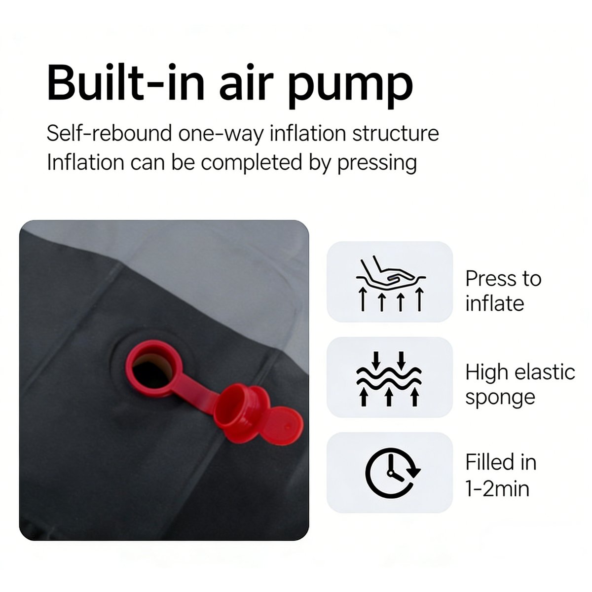 Outdoor inflatable mattress thickened single sleeping mat - Image 4