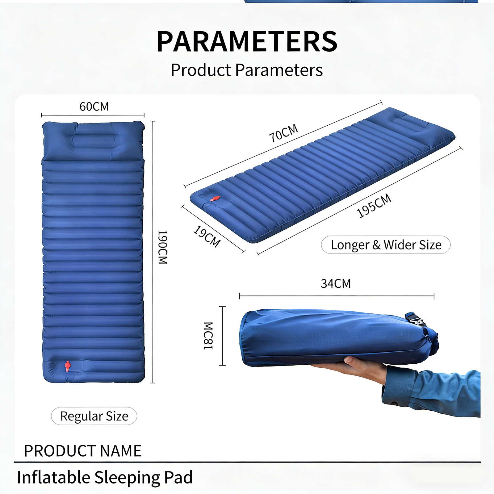 Portable Inflatable mattress Outdoor widened moisture-proof - Image 3